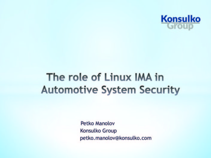 Role of Linux in Automotive system security