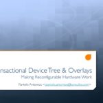 Transactional Device Tree & Overlays