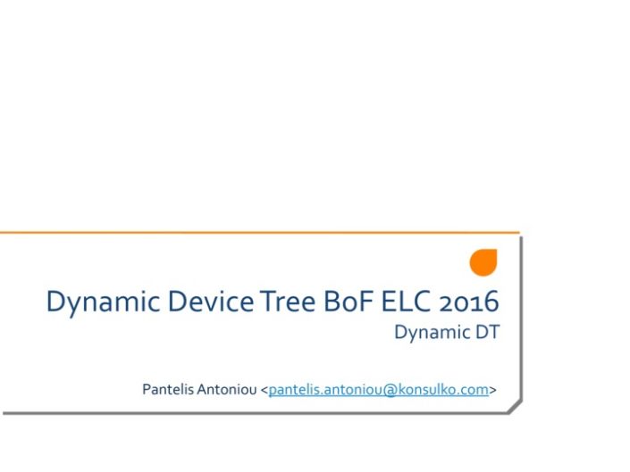 Dynamic Device Tree