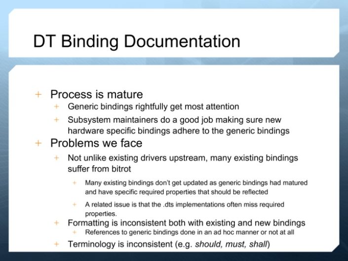DT Binding Documentation