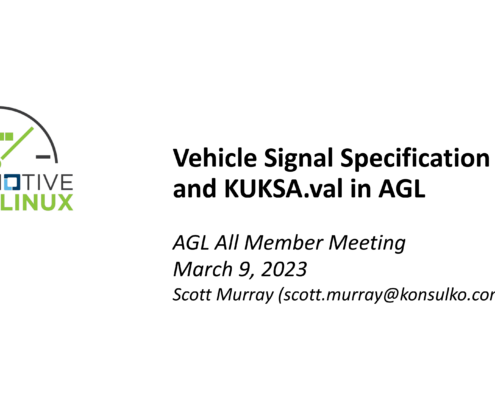 Image of first slide of presentation: VSS and KUKSAval in AGL
